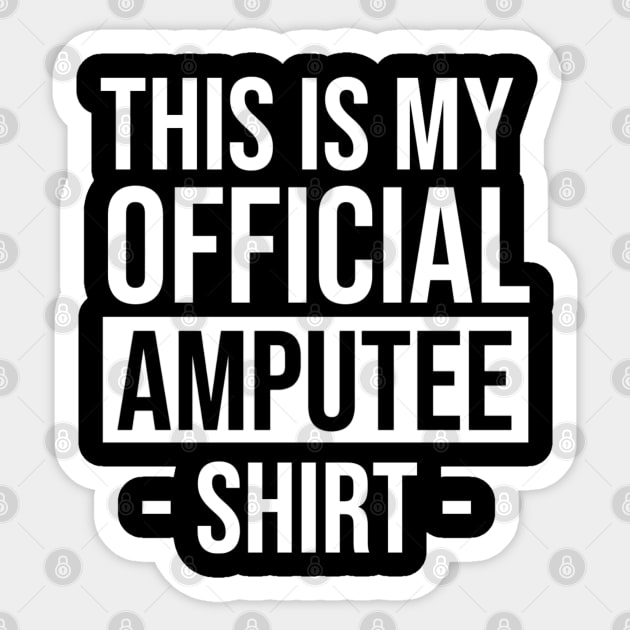 Amputee Sticker by Printnation